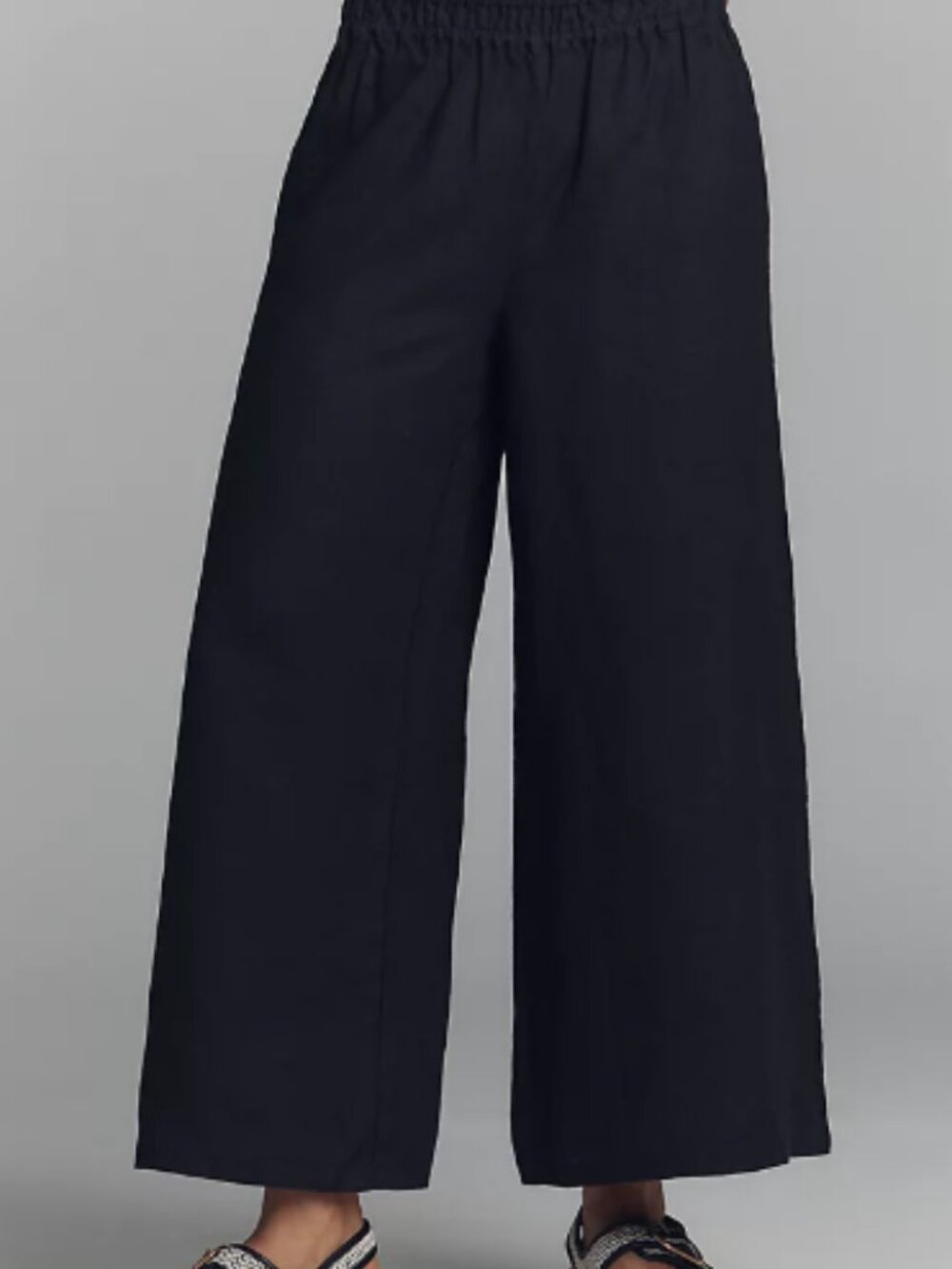 Anthropologie Somerset Pull-on Pants: Linen Edition, Black, Size 1X, NwT - Picture 3 of 4